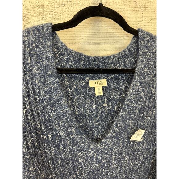 A New Approach Plus Size Blue Woven Knit V-Neck Sweater Size 2X - Picture 2 of 5